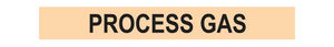 Process Gas - Pipe Marker Sign