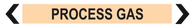 Process Gas - Pipe Marker Sign