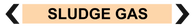 Sludge Gas - Pipe Marker