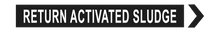 Load image into Gallery viewer, Return Activated Sludge - Pipe Marker Labels