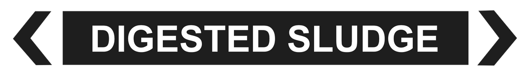 Digested Sludge - Pipe Marker