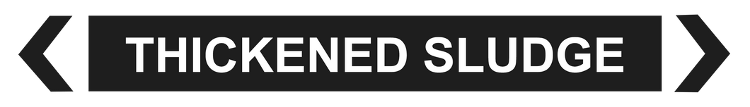 Thickened Sludge - Pipe Marker