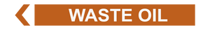 Waste Oil - Pipe Marker