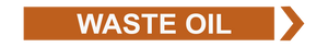 Waste Oil - Pipe Marker