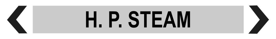 High-Pressure Steam - Pipe marker