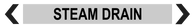 Steam Drain - Pipe marker