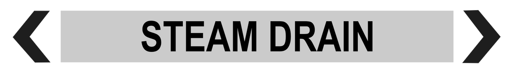 Steam Drain - Pipe marker