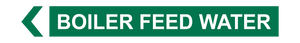 Boiler Feed Water - Pipe Marker