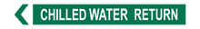 Load image into Gallery viewer, Chilled Water Return - Pipe Marker Labels