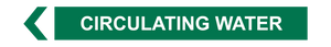 Circulating water - Pipe Marker