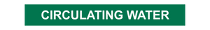 Circulating water - Pipe Marker
