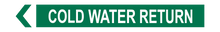 Load image into Gallery viewer, Cold Water Return - Pipe Marker Labels