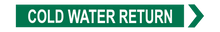 Load image into Gallery viewer, Cold Water Return - Pipe Marker Labels