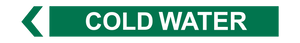 Cold Water - Pipe Marker