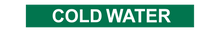 Load image into Gallery viewer, Cold Water - Pipe Marker