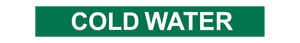 Cold Water - Pipe Marker