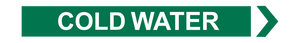 Cold Water - Pipe Marker