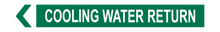 Load image into Gallery viewer, Cooling Water Return - Pipe Marker Labels