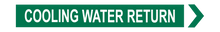 Load image into Gallery viewer, Cooling Water Return - Pipe Marker Labels