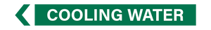 Cooling Water -Pipe Marker