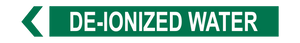 De-Ionized Water - Pipe Marker