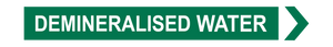 Demineralised Water - Pipe Marker