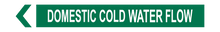 Load image into Gallery viewer, Domestic Cold Water Flow - Pipe Marker