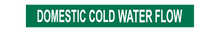 Load image into Gallery viewer, Domestic Cold Water Flow - Pipe Marker