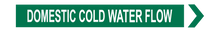 Load image into Gallery viewer, Domestic Cold Water Flow - Pipe Marker