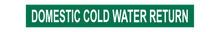 Load image into Gallery viewer, Domestic Cold Water Return - Pipe Marker Labels
