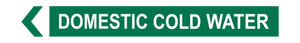 Domestic Cold Water - Pipe Marker