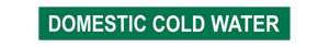Domestic Cold Water - Pipe Marker