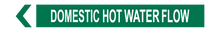 Load image into Gallery viewer, Domestic Hot Water Flow - Pipe Marker