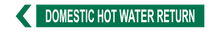 Load image into Gallery viewer, Domestic Hot Water Return - Pipe Marker Labels
