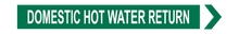 Load image into Gallery viewer, Domestic Hot Water Return - Pipe Marker Labels