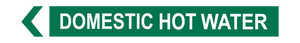 Domestic Hot Water - Pipe Marker