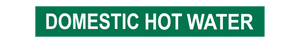 Domestic Hot Water - Pipe Marker