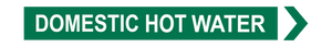 Domestic Hot Water - Pipe Marker