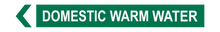 Load image into Gallery viewer, Domestic Warm Water - Pipe Marker