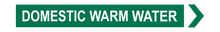 Load image into Gallery viewer, Domestic Warm Water - Pipe Marker