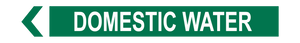 Domestic Water - Pipe Marker