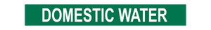 Domestic Water - Pipe Marker