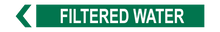 Load image into Gallery viewer, Filtered Water - Pipe Marker Labels