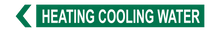 Load image into Gallery viewer, Heating Cooling Water - Pipe Marker