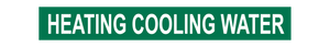 Heating Cooling Water - Pipe Marker