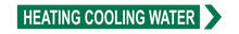 Load image into Gallery viewer, Heating Cooling Water - Pipe Marker