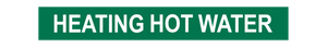 Heating Hot Water - Pipe Marker