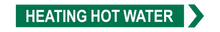 Load image into Gallery viewer, Heating Hot Water - Pipe Marker