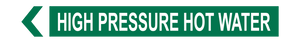 High Pressure Hot Water - Pipe Marker