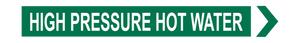 High Pressure Hot Water - Pipe Marker